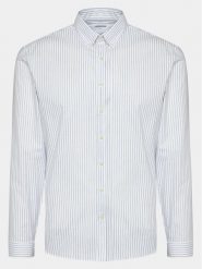 Lindbergh Koszula 30-203536 Biały Slim Fit. Białe koszule Lindbergh, m, bez wzorów, z bawełny, bez kołnierzyka, bez ramiączek. Za 219.99 zł.
