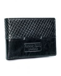 Portfel męski czarny Forever Young N951-PVT BLACK. Czarne portfele FOREVER YOUNG, bez wzorów. Za 60.00 zł.