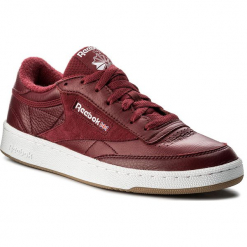 Buty Reebok - Club C 85 Estl CM8792 Urban Maroon/Wht/Wshdblu. Czerwone buty sportowe casual marki Reebok, z materiału. W wyprzedaży za 269.00 zł.