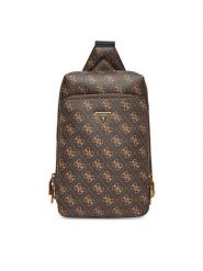 Guess Saszetka MIlano HMMILO P5226 Brązowy. Brązowe saszetki i nerki Guess, z aplikacjami, ze skóry. Za 439.99 zł.