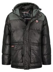 Geographical Norway Kurtka zimowa "Cisar" w kolorze czarno-szarym rozmiar: XL. Czarne kurtki Geographical Norway, na zimę, xl, bez wzorów, bez kaptura. Za 194.61 zł.