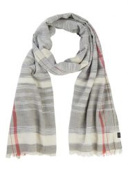 Camel Active Szal w kolorze szaro-kremowo-czerwonym rozmiar: onesize. Brązowe szaliki Camel Active, bez wzorów, z bawełny. Za 147.91 zł.