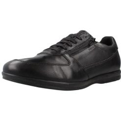 Buty GEOX U267VC 000LM Czarny. Czarne buty turystyczne Geox, bez wzorów, ze skóry, bez zapięcia, na fitness i siłownię. Za 320.99 zł.