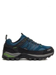 CMP Trekkingi Rigel Low Trekking Wp 3Q54457 Niebieski. Niebieskie buty trekkingowe CMP, bez wzorów, ze skóry, bez zapięcia. Za 269.99 zł.