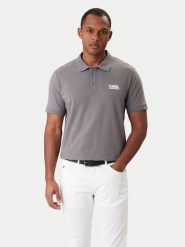 KARL LAGERFELD Polo 745780 561235 Szary Regular Fit. Szare koszulki polo KARL LAGERFELD, m, bez wzorów, z bawełny, bez kołnierzyka, bez ramiączek. Za 309.99 zł.