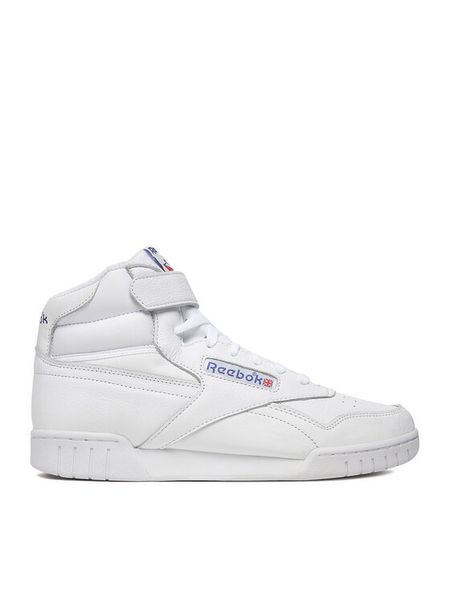 Reebok Sneakersy SS-EX-O-FIT HI 100000108 Biały. Białe buty sportowe casual Reebok, bez wzorów, ze skóry, bez zapięcia. Za 369.99 zł.