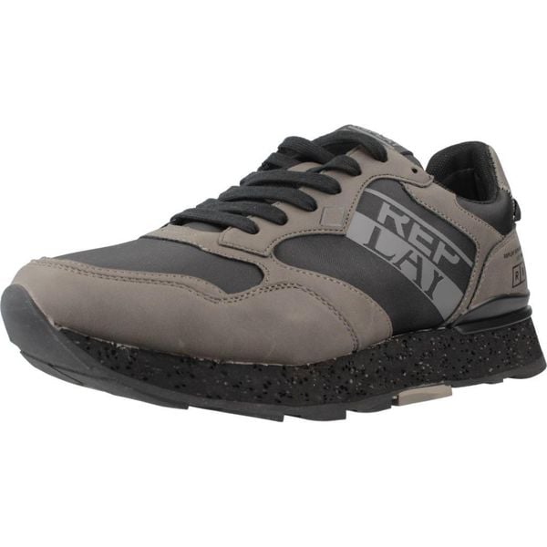 Buty REPLAY RS680089S Szary. Szare buty trekkingowe Replay, bez wzorów, z syntetyku, bez zapięcia, trekkingowe. Za 366.99 zł.