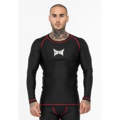 Funkcyjna koszulka z długim rękawem Tapout Bedrock. Białe bluzki z długim rękawem TAPOUT, m, bez wzorów, bez kołnierzyka, bez ramiączek. Za 219.00 zł.