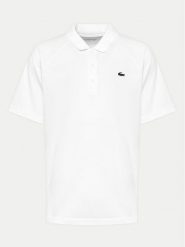 Lacoste Polo DH3201 Biały Regular Fit. Białe koszulki polo LACOSTE, m, bez wzorów, z syntetyku, bez kołnierzyka, bez ramiączek. Za 289.99 zł.