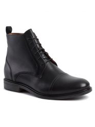 Gino Rossi Kozaki Chuck MTU417-545-0722-9900-0 Czarny. Czarne kozaki Gino Rossi, bez wzorów, ze skóry, bez obcasa, bez zapięcia. Za 279.99 zł.