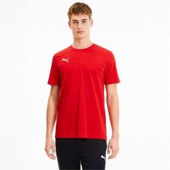 Czerwona Koszulka Puma Teamgoal 23 Casuals Tee Dorosłych. Czerwone t-shirty sportowe Puma, bez wzorów, z bawełny, bez ramiączek, do piłki nożnej. Za 92.00 zł.