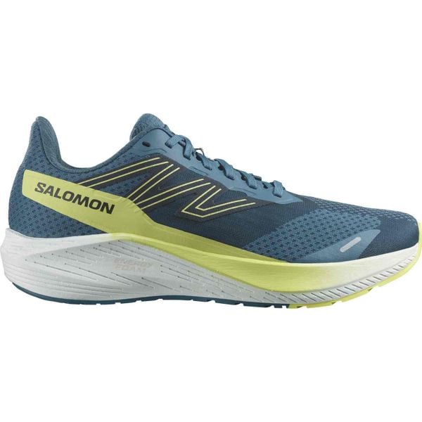 Asfaltowe buty do biegania dla mężczyzn Salomon Aero Blaze. Niebieskie buty do biegania Salomon, bez wzorów, bez zapięcia, do biegania. Za 546.00 zł.