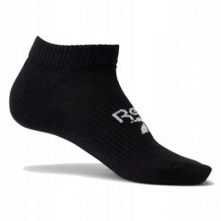 Skarpety męskie sportowe Reebok ACTFO U INSIDE SOCK. Czarne skarpetki sportowe Reebok, bez wzorów. W wyprzedaży za 24.00 zł.