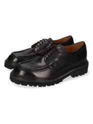 MELVIN & HAMILTON Skórzane trzewiki "Matteo 4" w kolorze czarnym rozmiar: 41. Czarne botki sznurowane Melvin & Hamilton, bez wzorów, bez obcasa, bez zapięcia. Za 491.99 zł.