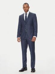 BOSS Garnitur H-Huge 50535401 Niebieski Slim Fit. Niebieskie garnitury Boss, m, bez wzorów, z wełny. Za 2,999.00 zł.