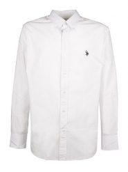 U.S. Polo Assn. Koszula - Regular fit - w kolorze białym rozmiar: XL. Białe koszule U.S. Polo Assn., s, bez wzorów, bez kołnierzyka, bez ramiączek. Za 136.45 zł.