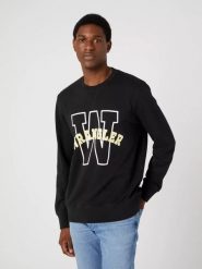 WRANGLER GRAPHIC CREW MĘSKA BLUZA KLASYCZNA LOGO NADRUK SWEAT FADED W6G8I3XV6 112331913. Bluzy Wrangler, m, bez wzorów, bez kaptura. Za 119.99 zł.