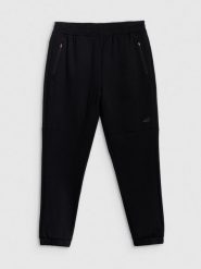 4F Spodnie dresowe joggery męskie - czarne XXL. Czarne joggery i bojówki 4F, l, bez wzorów, z dresówki, sportowe. W wyprzedaży za 119.99 zł.