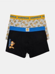 Bawełniane bokserki classic 2 pack Garfield - wielobarwny. Bokserki Sinsay, l, bez wzorów, z bawełny. Za 29.99 zł.