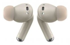 Słuchawki Motorola MOTO Buds+ Pumice Stone. Brązowe słuchawki bezprzewodowe MOTOROLA. Za 335.99 zł.