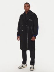 Richmond X Płaszcz wełniany Mattag UMA24065CP Czarny Regular Fit. Czarne płaszcze RICHMOND X, na zimę, m, bez wzorów, z wełny, bez kaptura. Za 2,069.00 zł.