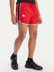 Kappa Szorty kąpielowe Banda Cali 304S6G0 Czerwony Regular Fit. Czerwone kąpielówki Kappa, l, bez wzorów, z syntetyku. Za 99.99 zł.