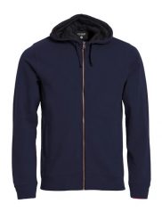 Clique Classic Hoody Full Zip – bluza z kapturem i zamkiem błyskawicznym – dark. Niebieskie bluzy z kapturem CLIQUE, m, bez wzorów, z bawełny, z kapturem. Za 233.08 zł.