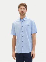 Tom Tailor Koszula 1040138 Niebieski Regular Fit. Niebieskie koszule Tom Tailor, m, bez wzorów, z bawełny, bez kołnierzyka, bez ramiączek. Za 189.99 zł.