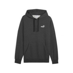 Męska bluza z kapturem Essentials z małym logo No. 1 PUMA Dark Gray Heather. Szare bluzy z kapturem Puma, m, bez wzorów, prążkowane, z kapturem. Za 229.00 zł.