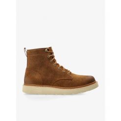 Buty outdoor męskie Sorel Slabtown 62 Six WP. Brązowe buty trekkingowe Sorel, bez wzorów, bez zapięcia, outdoorowe. Za 534.99 zł.