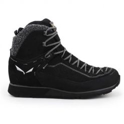 Buty trekkingowe męskie Salewa MS Mtn Trainer 2 Winter. Czarne buty trekkingowe Salewa, bez wzorów, z materiału, za kostkę, bez zapięcia, trekkingowe. Za 1,079.00 zł.