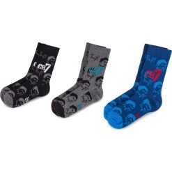 Zestaw 3 par wysokich skarpet unisex CRISTIANO RONALDO CR7 - 8470-80-476 Czarny Granatowy Szary. Skarpety marki Cristiano Ronaldo CR7. Za 49.00 zł.