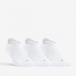 Skarpety sportowe tenis DECATHLON RS500 Lowedge niskie 3 pary. Czarne skarpetki sportowe Decathlon, bez wzorów, z bawełny. Za 39.99 zł.