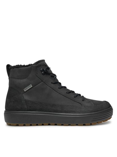 ECCO Trzewiki Soft 7 Tred M 45044451052 Czarny. Czarne botki sznurowane ecco, bez wzorów, ze skóry, bez obcasa, bez zapięcia. Za 759.99 zł.