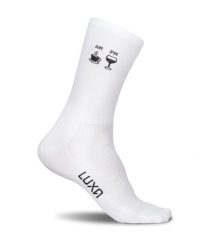 Skarpety Rowerowe Luxa Coffee-Wine. Białe skarpety LUXA, bez wzorów, z elastanu. Za 49.90 zł.