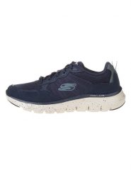 Skechers Skórzane sneakersy "Flex Advantage 5.0" w kolorze granatowym rozmiar: 42. Niebieskie buty sportowe casual Skechers, bez wzorów, z materiału, bez zapięcia. Za 219.08 zł.