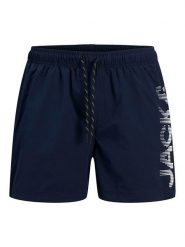 Jack & Jones Szorty kąpielowe "Maui" w kolorze granatowym rozmiar: XL. Niebieskie kąpielówki Jack & Jones, xl, bez wzorów, z materiału. Za 88.43 zł.