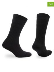 Norfolk Skarpety trekkingowe (2 pary) "Wicklow" w kolorze czarnym rozmiar: 39-42. Czarne skarpety Norfolk, bez wzorów, z materiału. Za 43.99 zł.