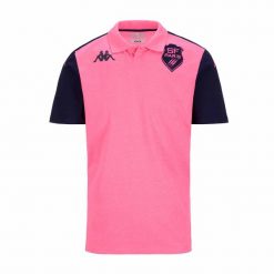 Polo Stade Français Abiangy 8 2024/25. Czerwone koszulki polo Kappa, m, bez wzorów, bez kołnierzyka, bez ramiączek. Za 259.50 zł.