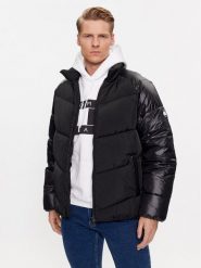 Tommy Jeans Kurtka zimowa DM0DM17226 Czarny Relaxed Fit. Czarne kurtki Tommy Jeans, na zimę, m, bez wzorów, z jeansu, bez kaptura. Za 659.99 zł.