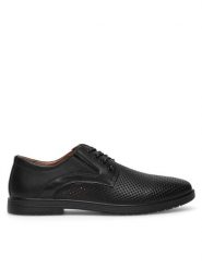 Sergio Bardi Półbuty MF1635-2 Czarny. Czarne eleganckie półbuty Sergio Bardi, bez wzorów, ze skóry, bez obcasa, bez zapięcia. Za 249.99 zł.