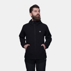 Kurtka męska utralekka softshell Alpinus Arbent. Czarne kurtki Alpinus, m, bez wzorów, z softshellu, bez kaptura. Za 249.00 zł.