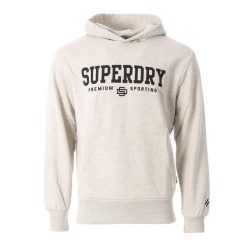 Bluza z kapturem Superdry Core Sport. Szare bluzy z kapturem Superdry, xl, bez wzorów, z bawełny, z kapturem. Za 381.10 zł.