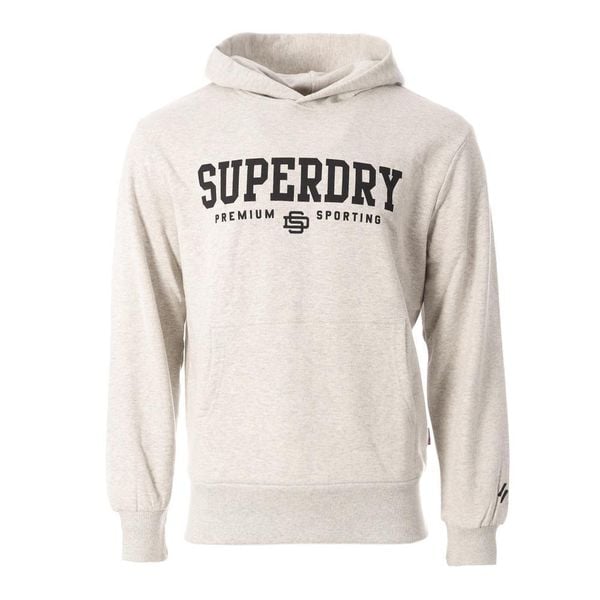 Bluza z kapturem Superdry Core Sport. Szare bluzy z kapturem Superdry, xl, bez wzorów, z bawełny, z kapturem. Za 368.80 zł.