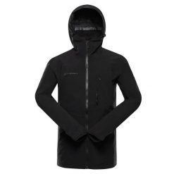 Kurtka męska trekkingowa wodoodporna 15.000 Alpine Pro Zarr 2. Czarne kurtki Alpine Pro, m, bez wzorów, bez kaptura. W wyprzedaży za 939.00 zł.