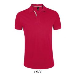 Polo Sol's Portland. Czerwone koszulki polo SOL'S, m, bez wzorów, bez kołnierzyka, bez ramiączek. Za 136.00 zł.