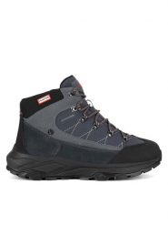 Hunter Trekkingi H1-060 Szary. Szare buty trekkingowe Hunter, bez wzorów, ze skóry, bez zapięcia. Za 399.99 zł.