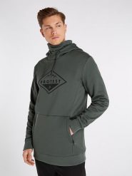 Protest Bluza "Issyk" w kolorze ciemnozielonym rozmiar: XS. Zielone bluzy Protest, xs, bez wzorów, z kapturem. Za 100.75 zł.