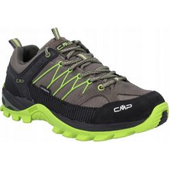 Buty trekkingowe dla mężczyzn CMP Rigel low. Zielone buty trekkingowe CMP, bez wzorów, z zamszu, bez zapięcia, trekkingowe. Za 529.99 zł.