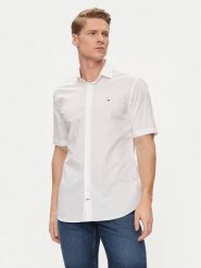 Tommy Hilfiger Koszula Core MW0MW34626 Biały Regular Fit. Białe koszule Tommy Hilfiger, m, bez wzorów, z bawełny, bez kołnierzyka, bez ramiączek. Za 229.99 zł.